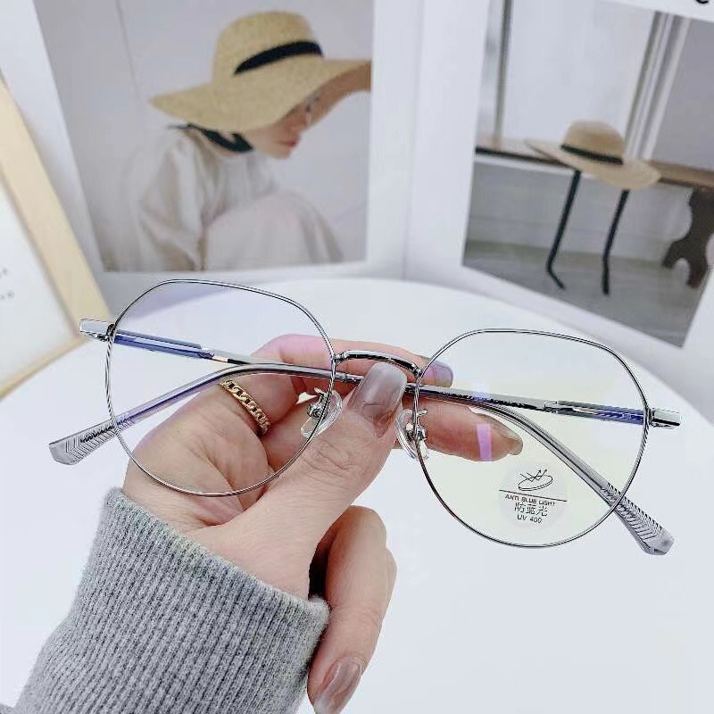 0749 大框近视眼镜女韩版有度数可配显瘦防蓝光网上配素颜眼镜框架男详情图1