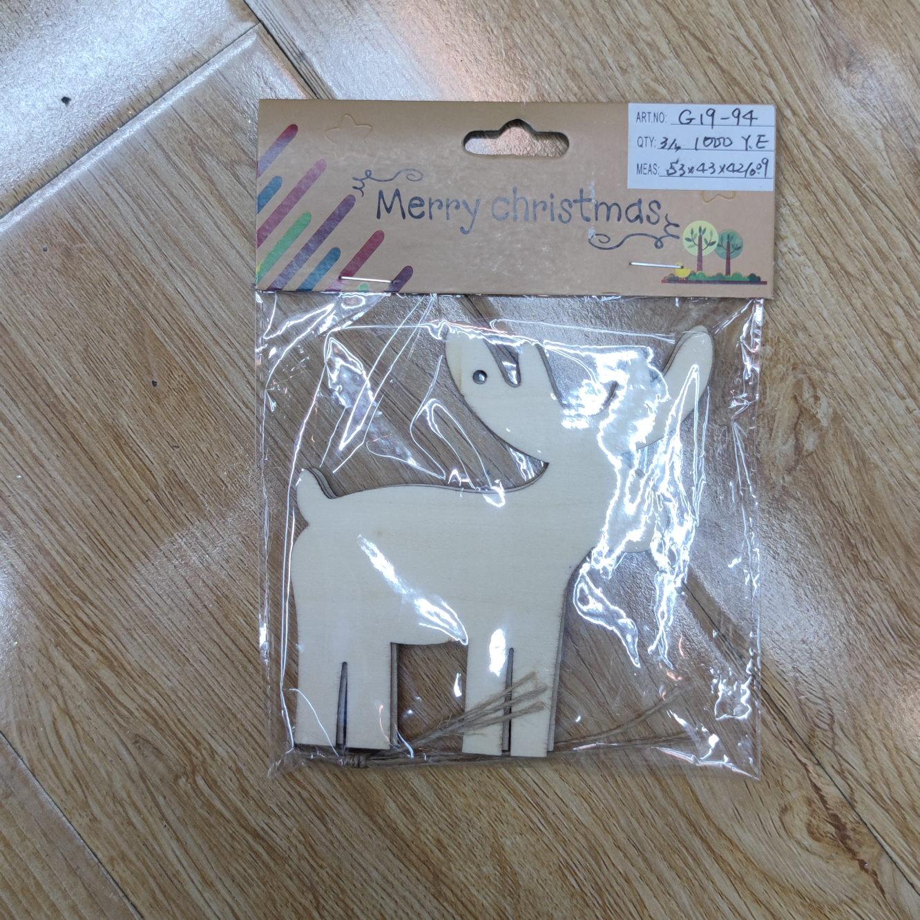 8055 木头片挂件 每包三片 欢迎询价