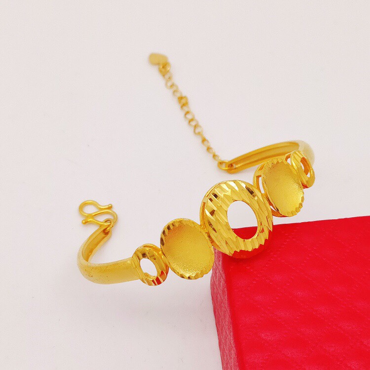 Sand circle flower bracelet