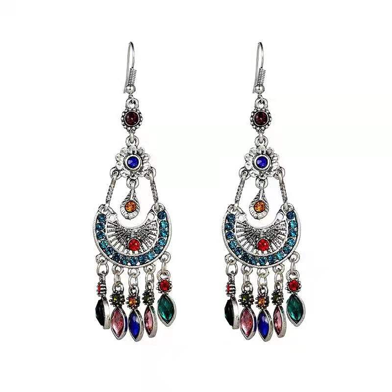 Personalized Fashion Earrings 2021 trend New retro all-in-one Indian earrings 1