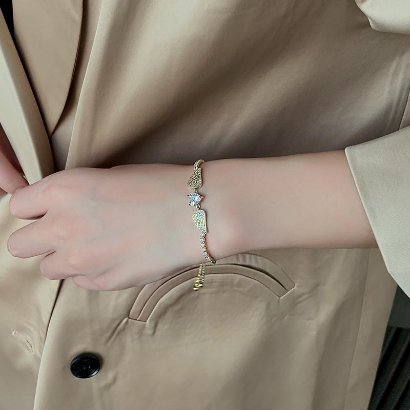 Advanced sense exquisite superflash zircon pull bracelet women bracelet ladies all fashion bracelet 18