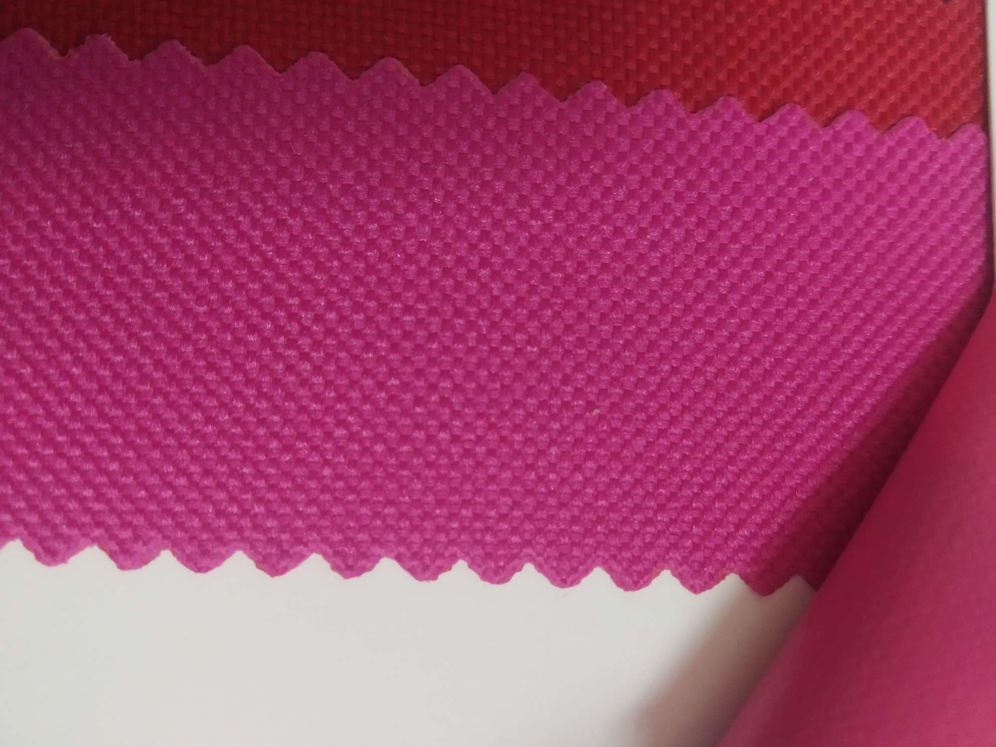 TY-- 003 600D3*4 Plain Texture 21# Deep rose Red Specification image