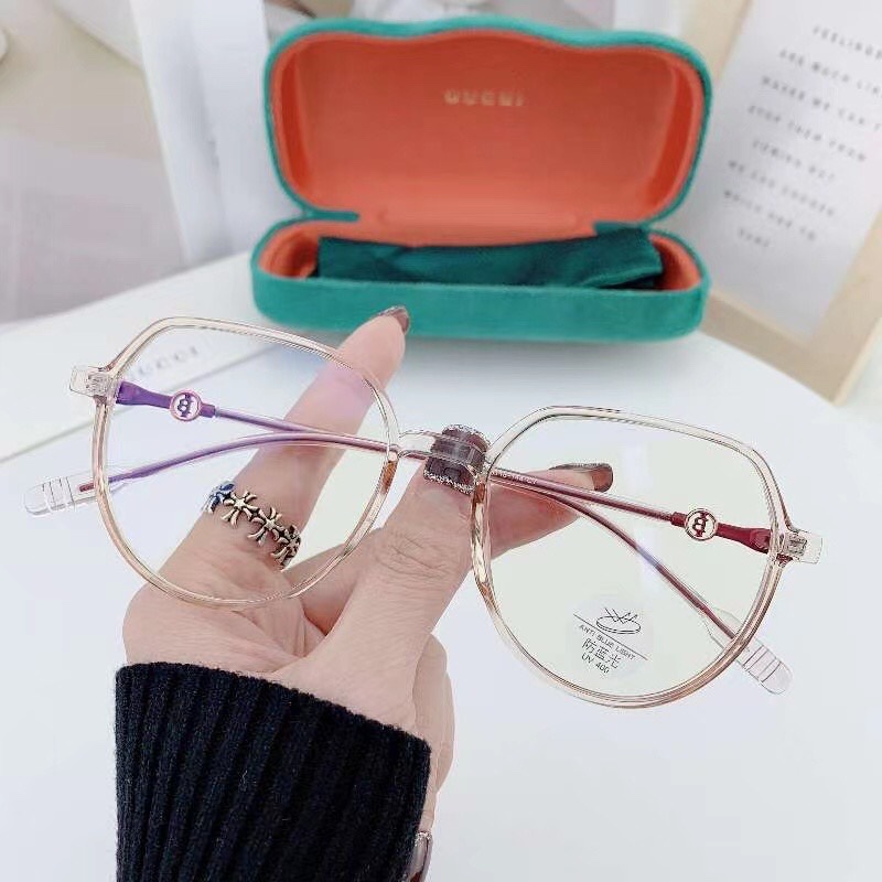 0761 近视眼镜女有度数可配超轻黑框大框素颜神器透明眼睛镜框大脸显瘦