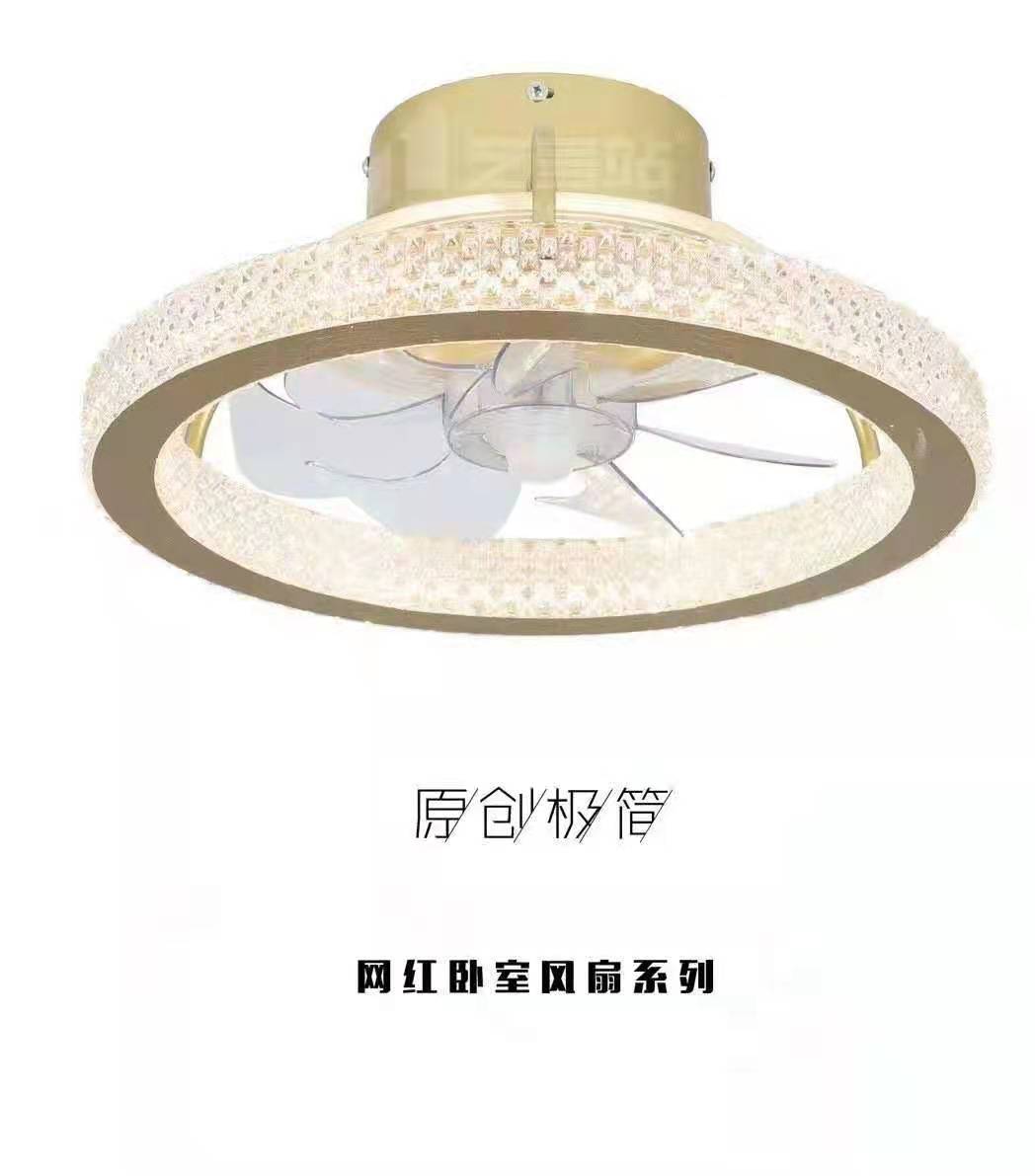 风扇灯/风扇灯北欧/照明灯风扇/电动吊扇/遥控三叶吊扇细节图