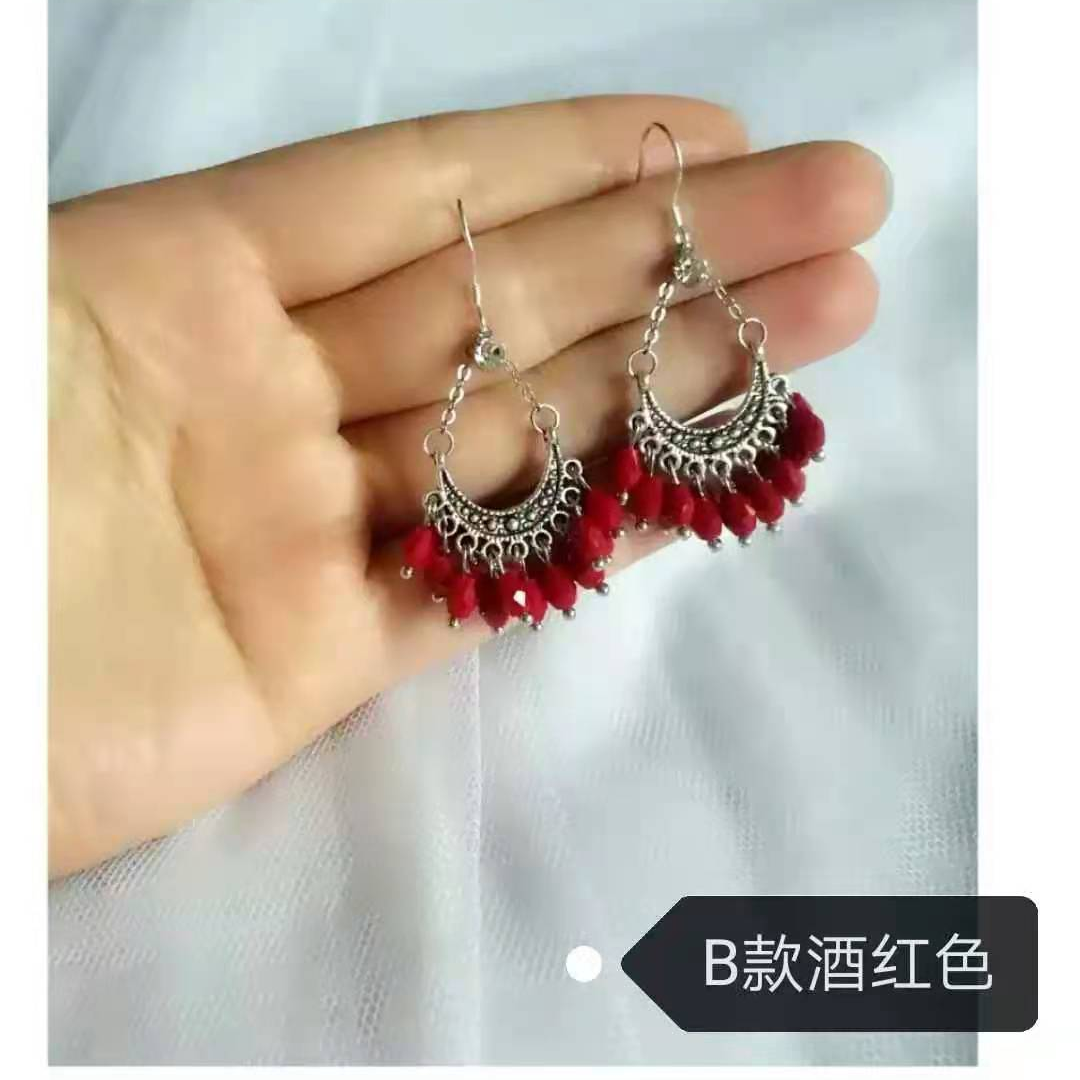 Personalized Summer Chic Earrings 2021 Trend New retro all-in-one Indian earrings
