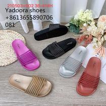 Casual fashion women wear flip-flops in summer