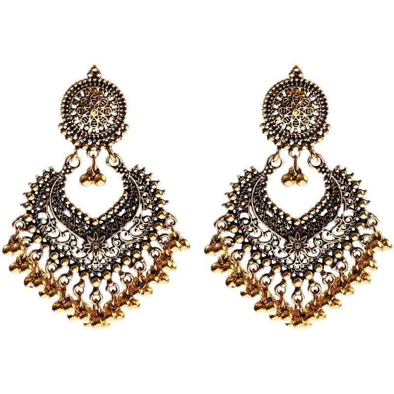 2021年个性时尚耳环潮流新款复古百搭印度风耳环图