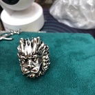 狮子头古银戒指设计现代潮流休闲
