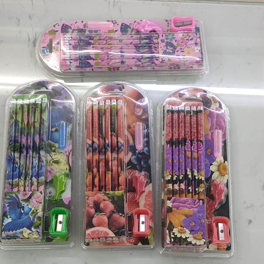 Flower and plant pencil suction card