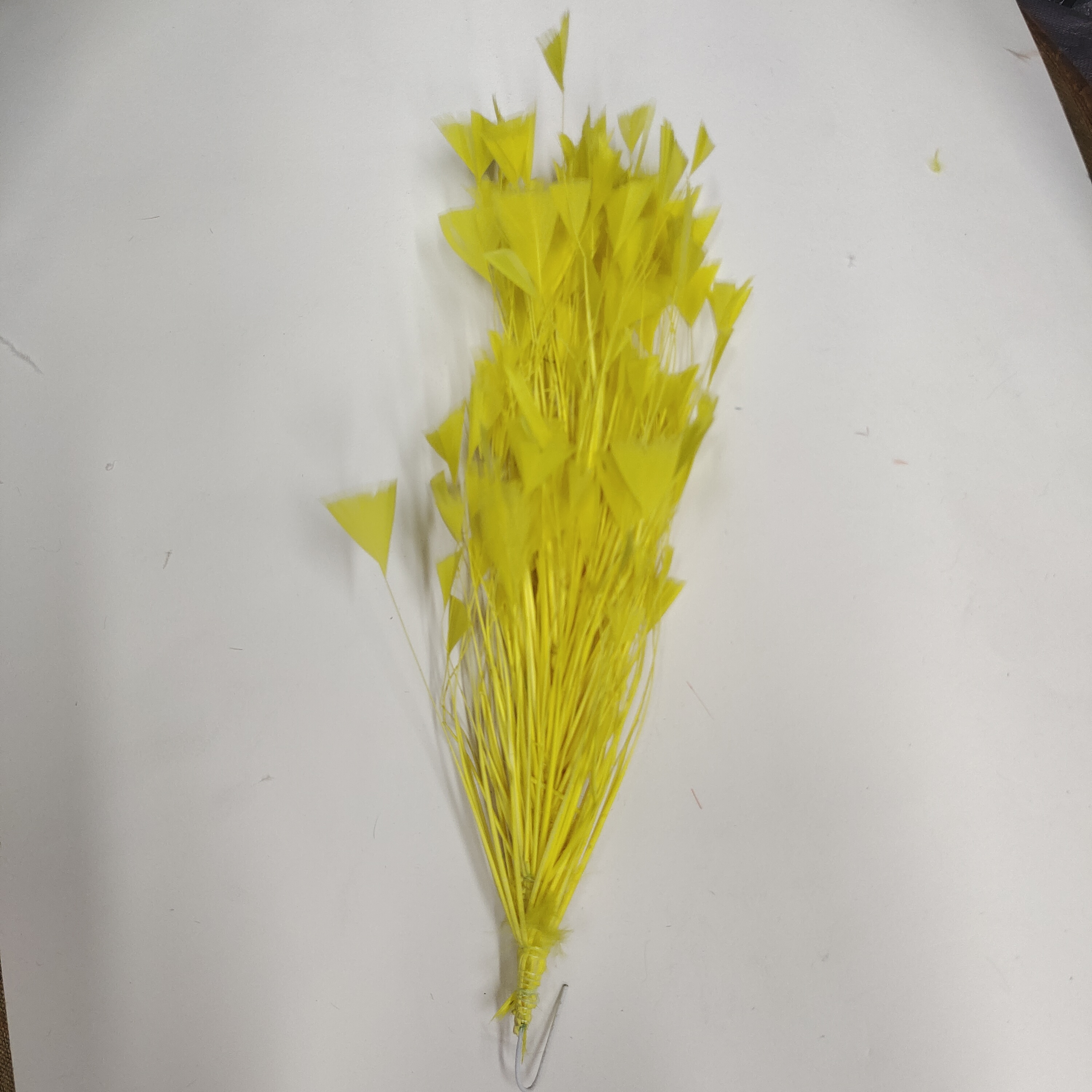 Feather headdress headdress yellow