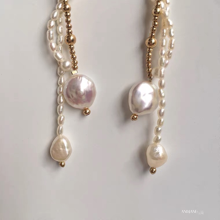 Pearl PVC earrings