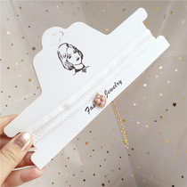 FLY1171 Early autumn Whisper Forest Necklace vintage Harajuku Soft sister fairy pink short choker Academy ribbon collarbone chain