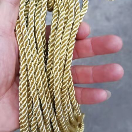Triple twist rope Gold rope hand rope binding rope 12
