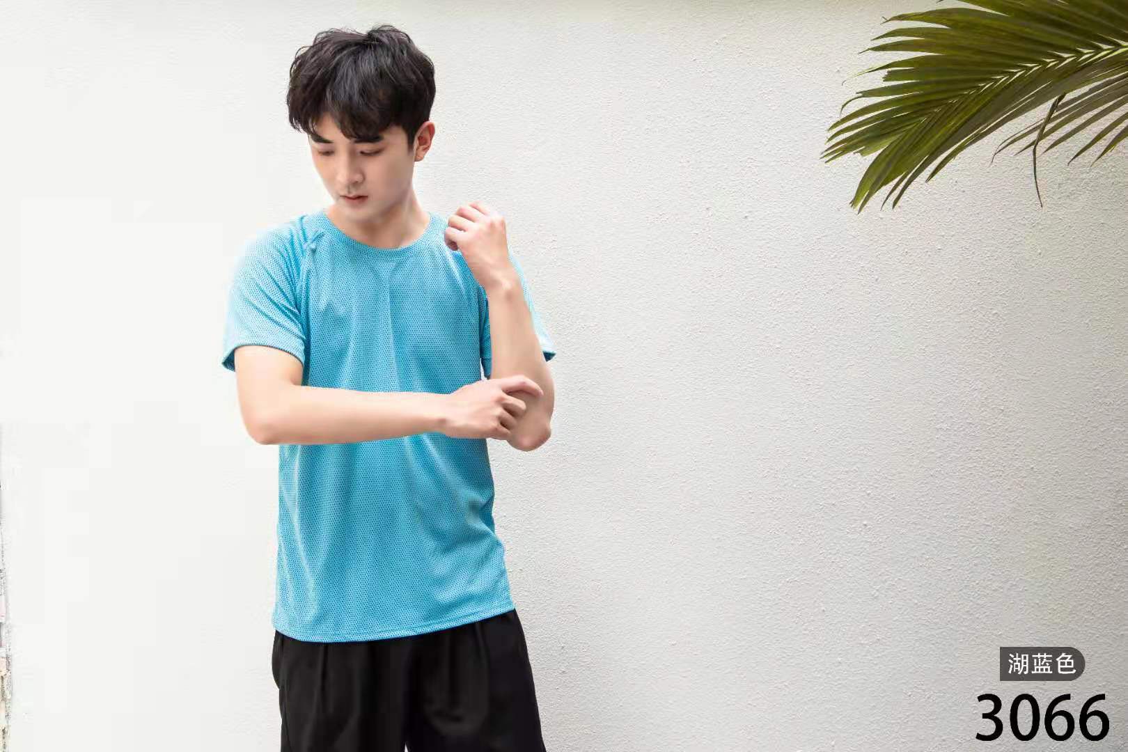 Men's Sports Quick-Drying Short-Sleeved T-Shirt Specification drawing