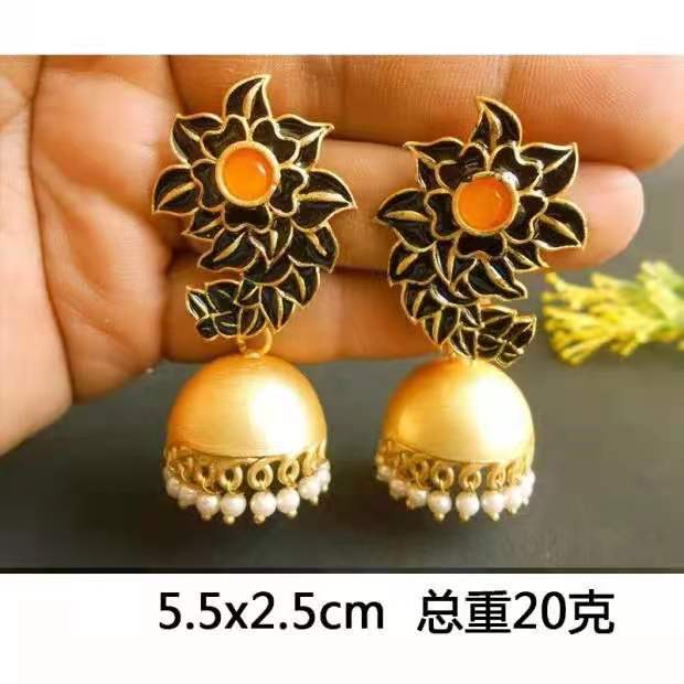 Dream Rain accessories 2021 summer new explosive trend Indian fashion earrings