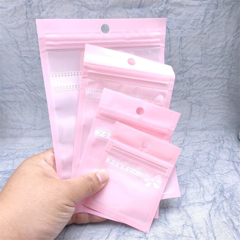 彩色卡通首饰品项链自封袋数据线手机壳包装骨袋耳环防氧化密封口7