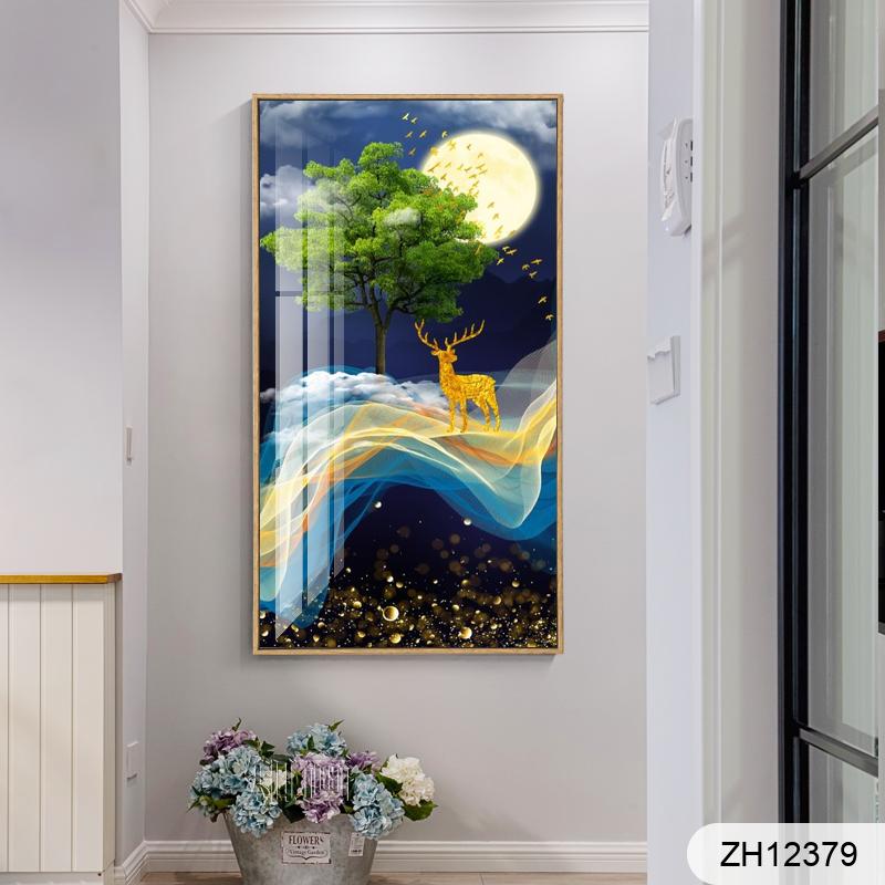 Light luxury fortune tree porch decorative painting