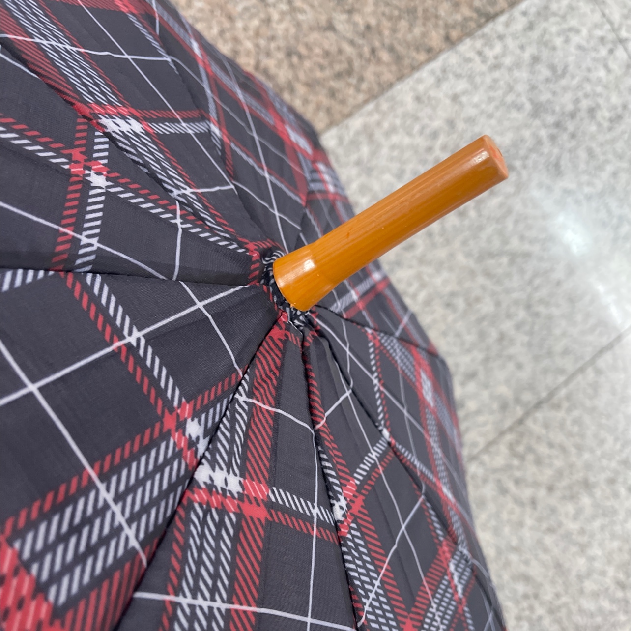 外贸伞/格子伞/定制伞白底实物图