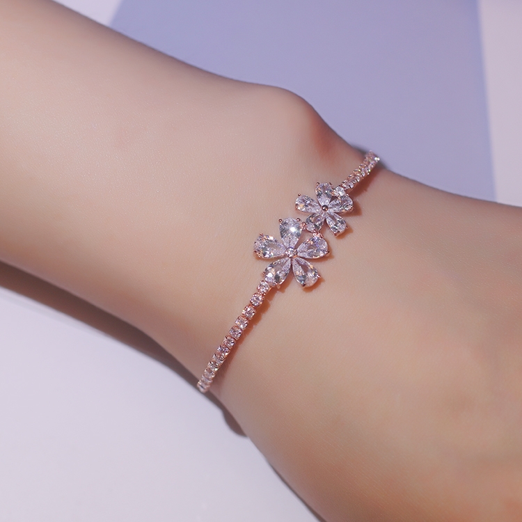 Advanced sense exquisite superflash zircon pull bracelet women bracelet ladies all fashion bracelet 19