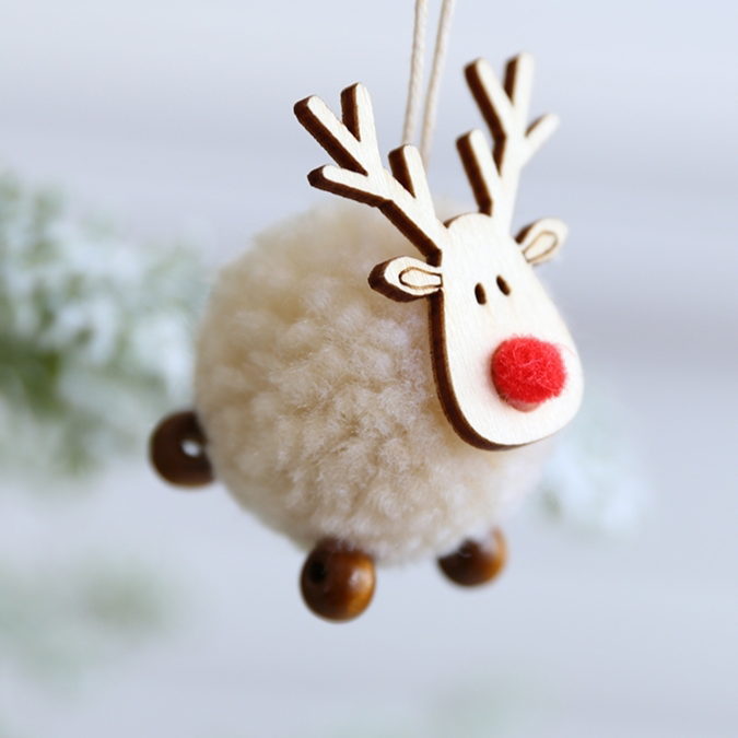 Christmas Decorations Foam pendants Holiday decorations Christmas themed party scene Layout Christmas tree hanging supplies 6