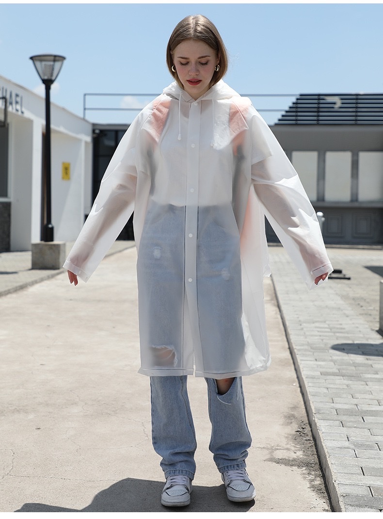 书包位雨衣EVA时尚旅行轻便骑行透明户外 非一次性成人厚男女雨披 详情图15