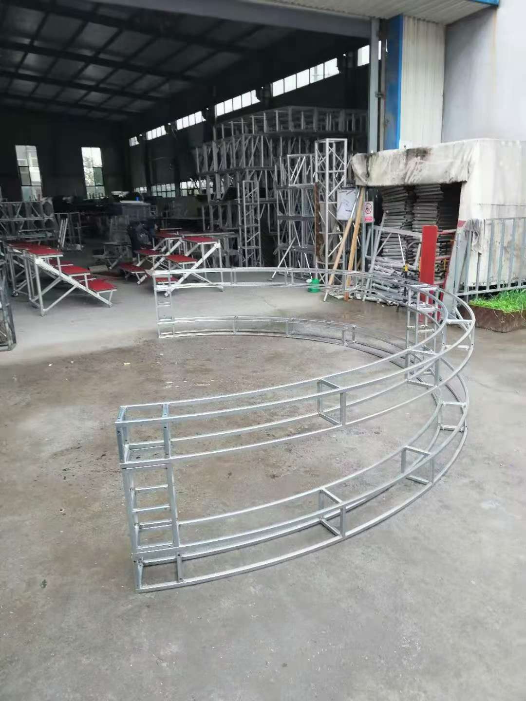 Trussed Lighting Source Factory Stage full figure