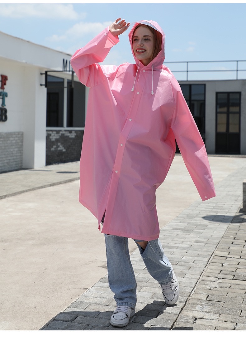 书包位雨衣EVA时尚旅行轻便骑行透明户外 非一次性成人厚男女雨披 详情图9