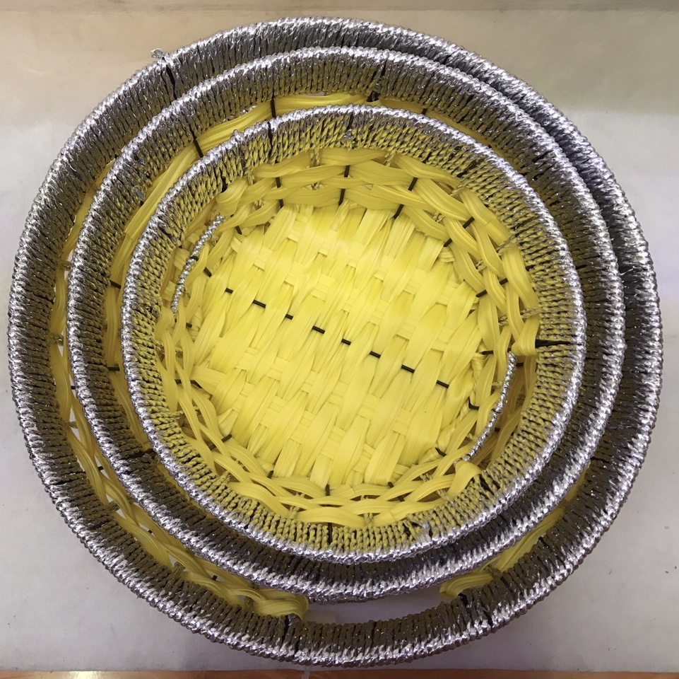 依量工艺手工编织水果篮藤编收纳篮159