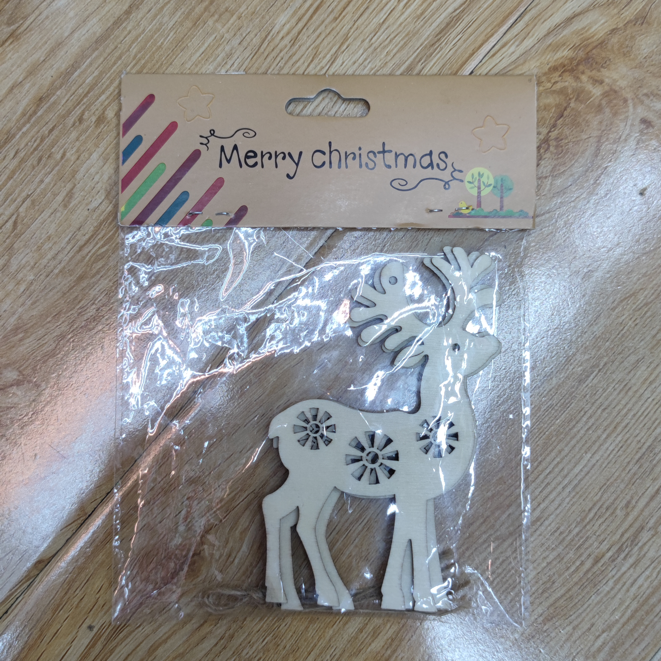 8094 木头片挂件 每包三片 欢迎询价