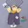 宝宝童装夏装短袖套装衣服1－3岁洋气婴幼儿夏季背带裤两件套细节图