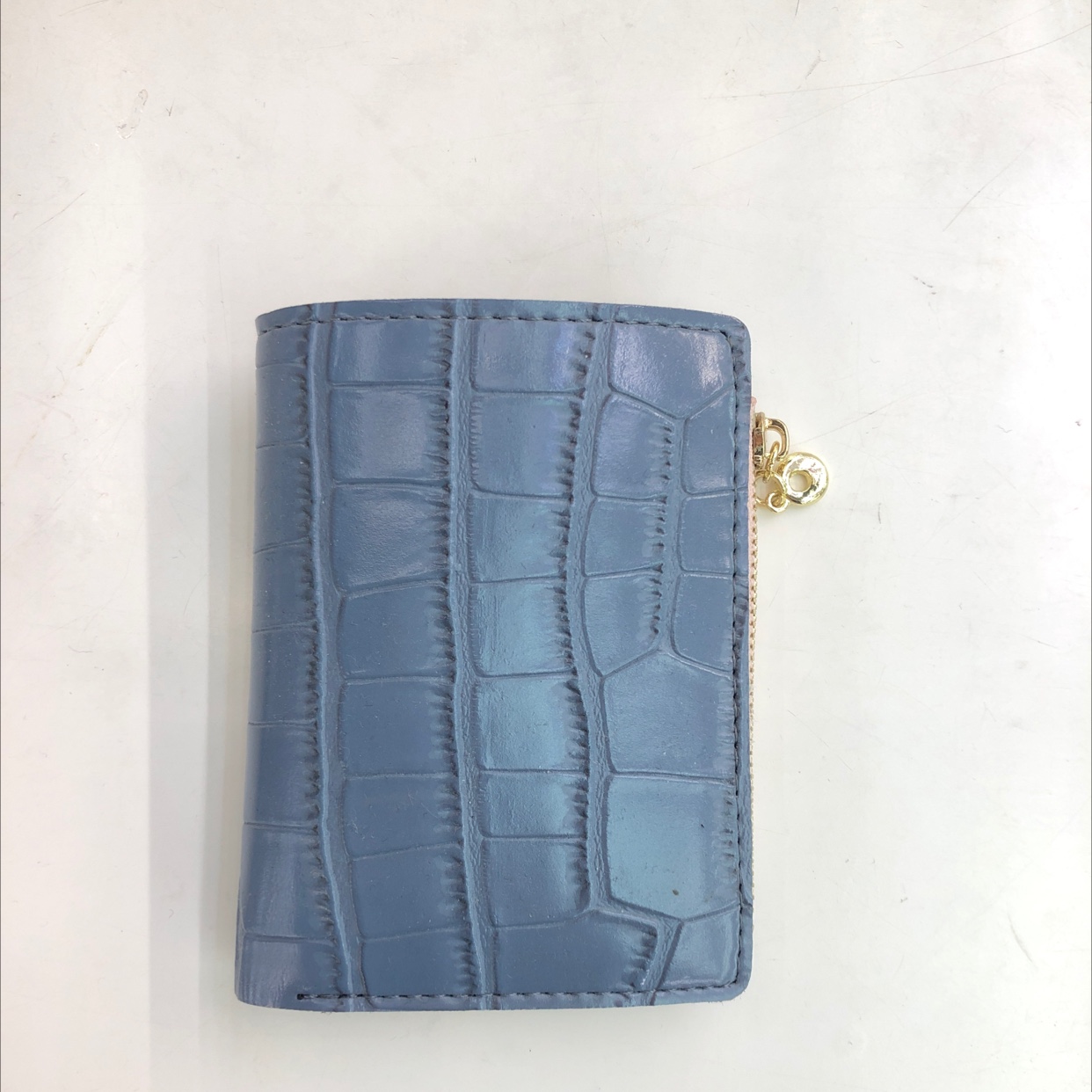 Leather Simple Stone Pattern Large Capacity Women's Pocket Purse Small Purse Specification drawing