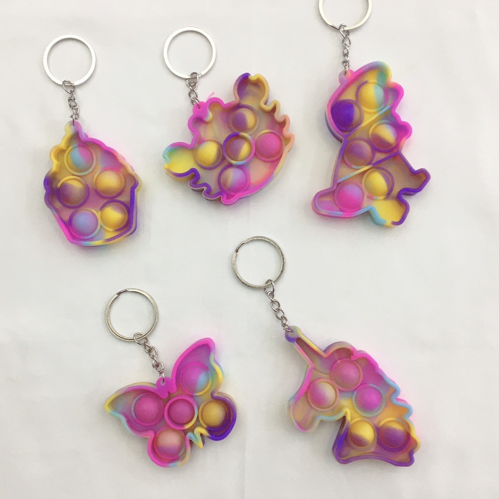 新款外贸热销灭鼠先锋钥匙扣解压玩具背包挂件手指泡泡减压玩具详情图2