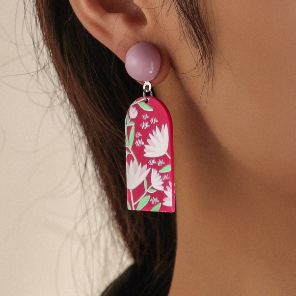 Baroque Euro-American style earrings Retro Cool Style geometric gold anti-allergy earrings Wholesale 0812-10 girls