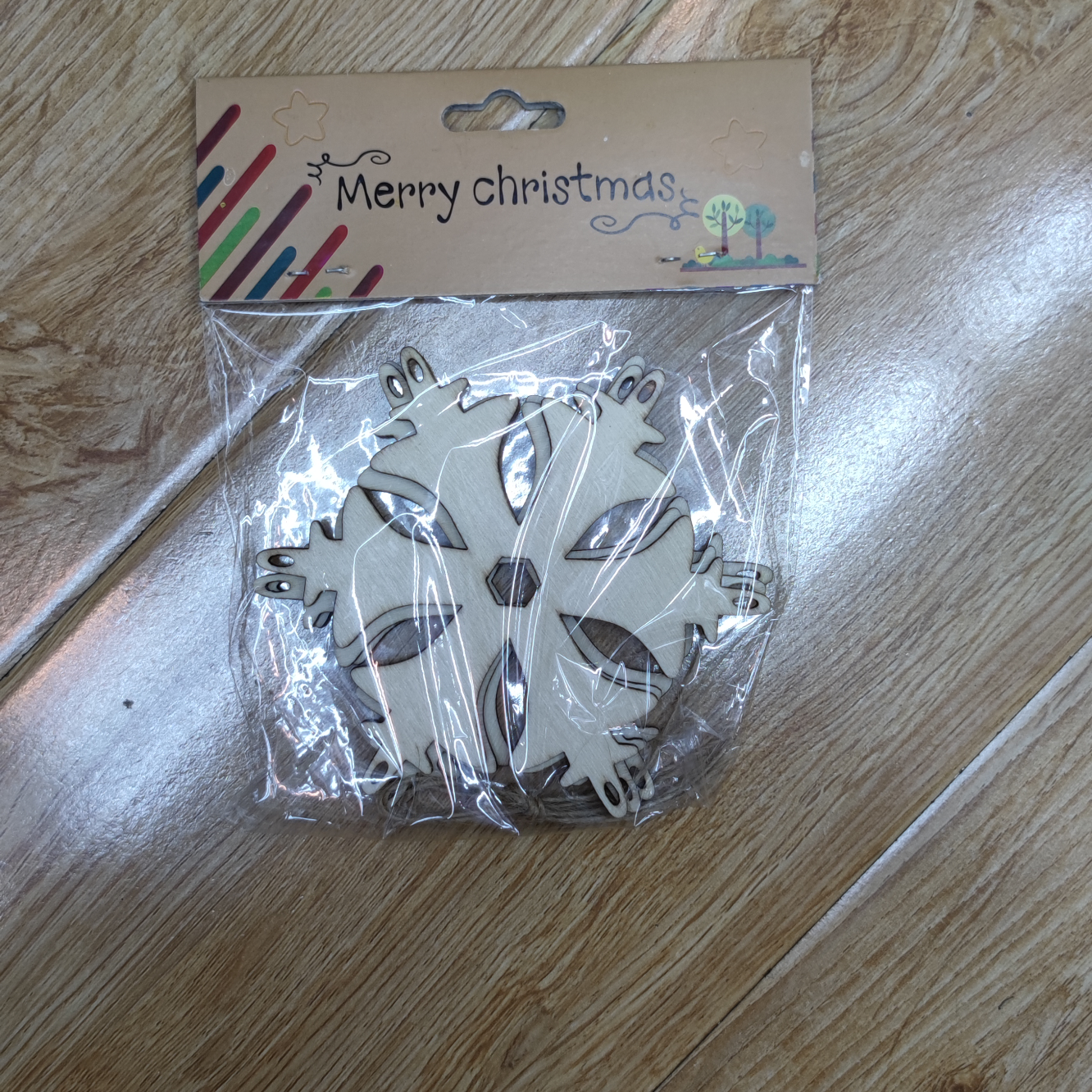 8107 木头片挂件 每包三片 欢迎询价