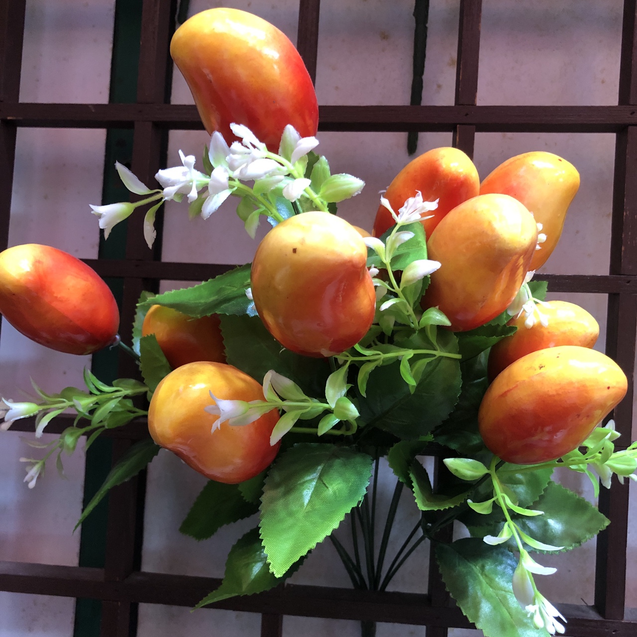 仿真水果-2盆景假花桃子树水蜜桃植物盆景客厅家居装饰桌面摆件新品