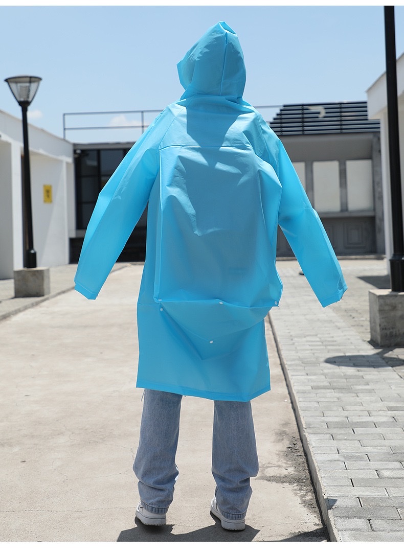 书包位雨衣EVA时尚旅行轻便骑行透明户外 非一次性成人厚男女雨披 详情图13