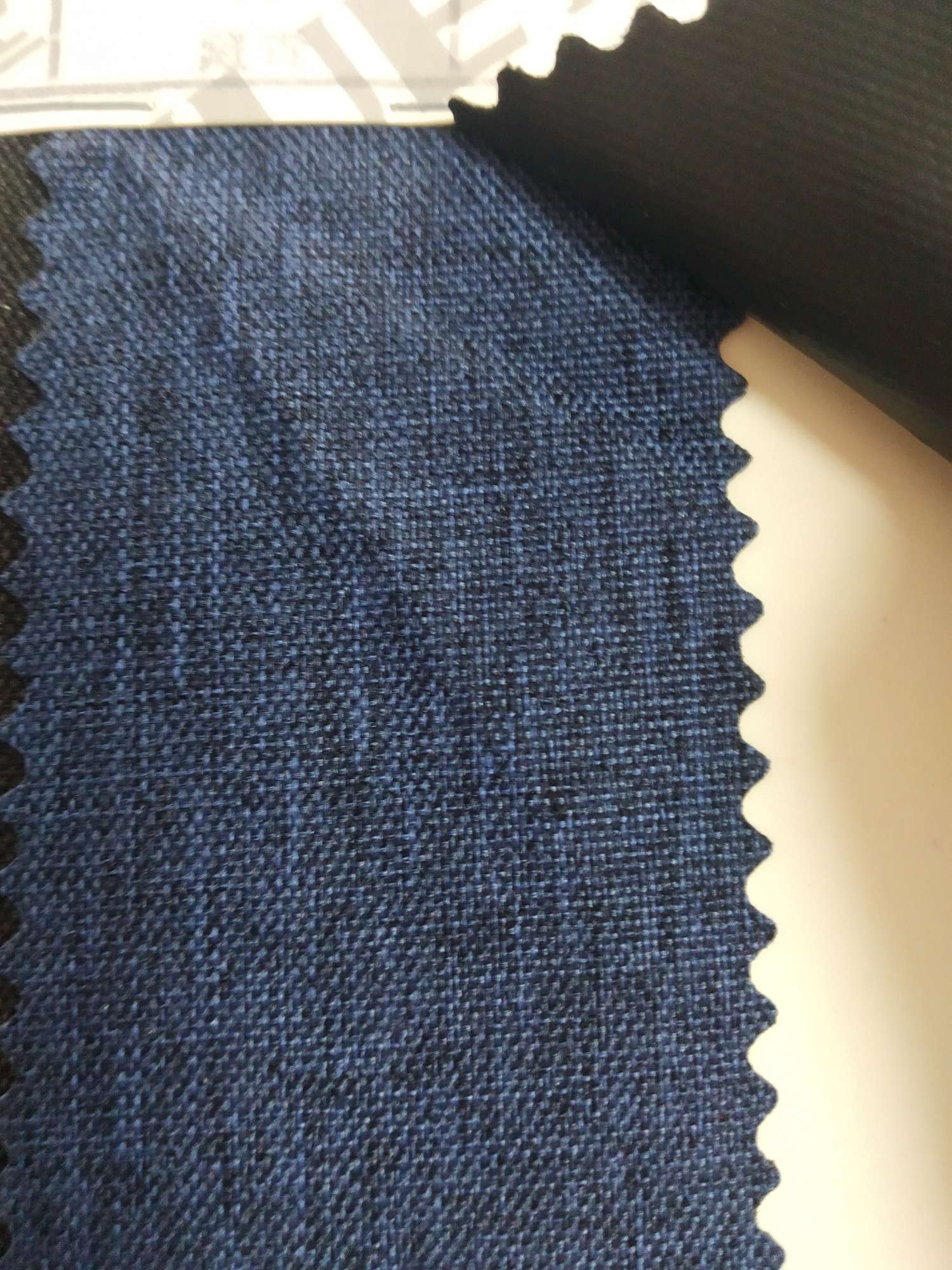 TY-- 047 RPET recycled 300D matte pvc 11# Tibetan blue details Picture