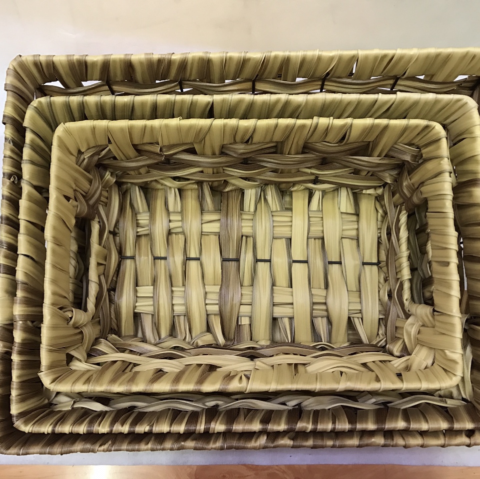 依量工艺手工编织水果篮藤编收纳篮111