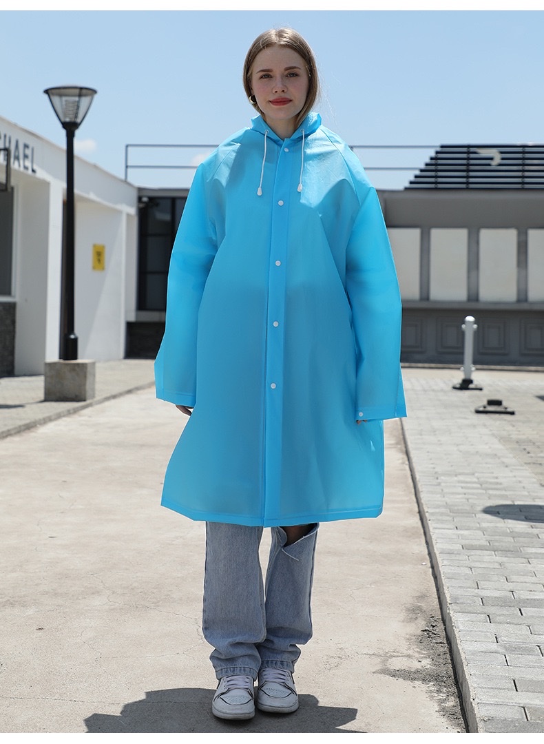 书包位雨衣EVA时尚旅行轻便骑行透明户外 非一次性成人厚男女雨披 详情图12