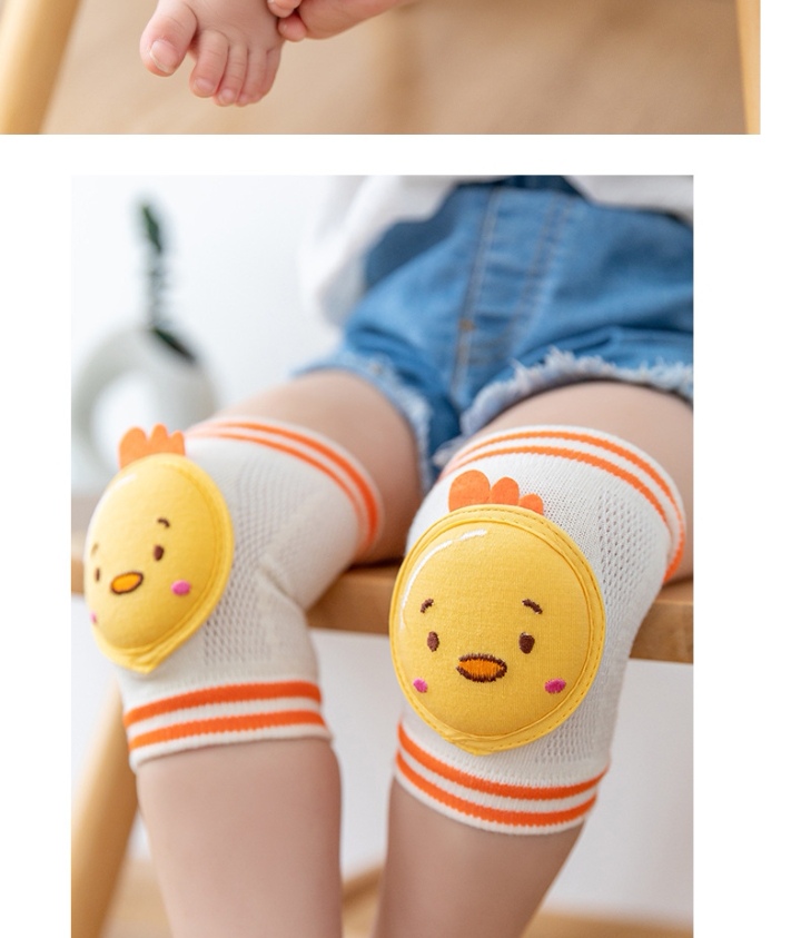 Summer Children's Leg Pads Baby Knee Pads Elbow Mesh Thin Infant Crawling Learning To Walk Knee Pads For Children Specification drawing