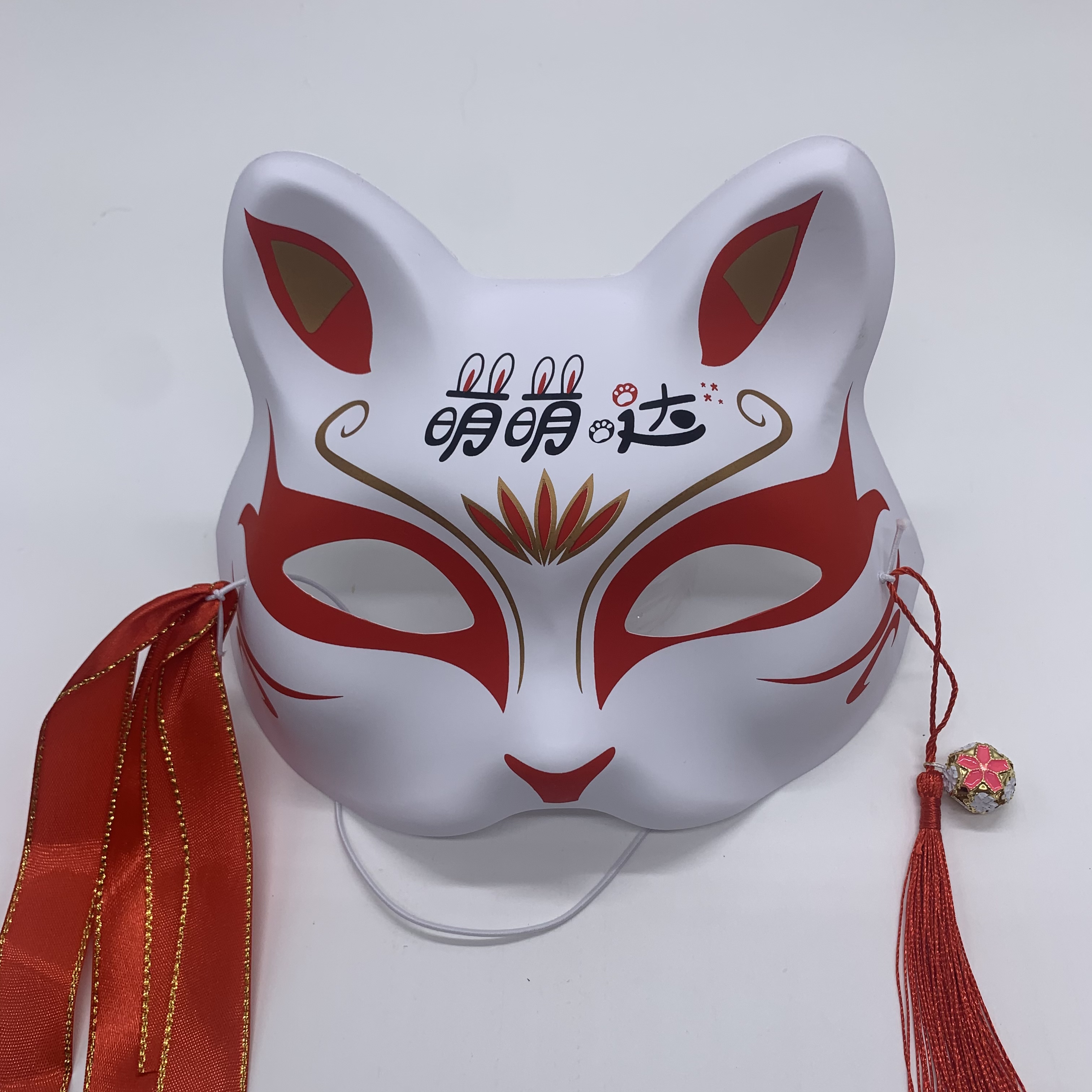半脸狐狸猫脸狐仙面具动漫日式和风派对舞会用品抖音手绘同款详情图2