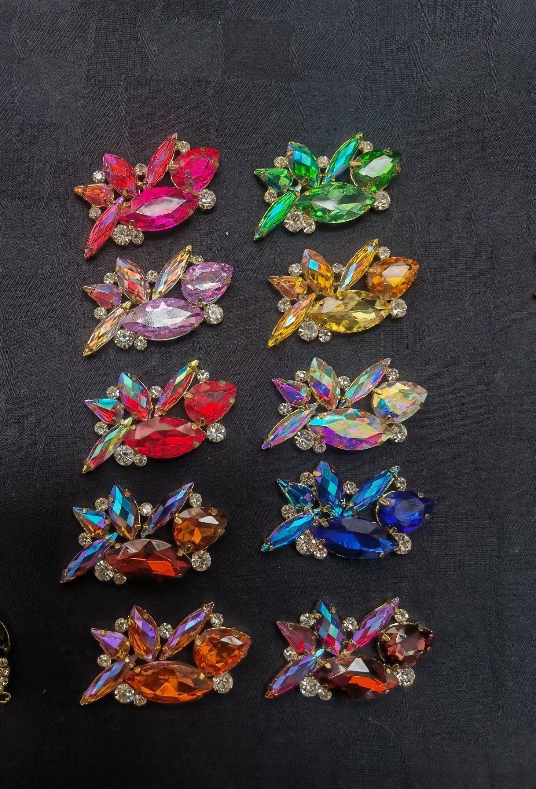 蝴蝶结/diy蝴蝶碟银饰/开口圈/滴油/透明磨砂小五瓣花细节图