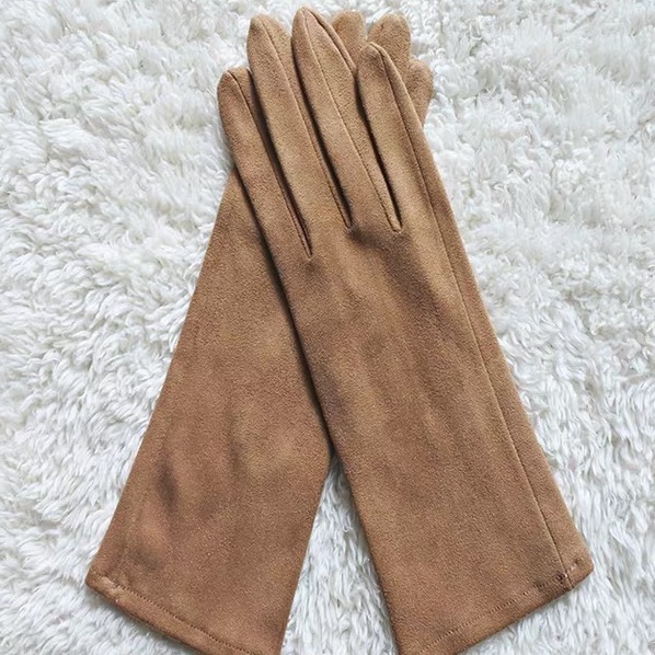 New spring/Summer/Fall gloves Suede thin sun protection gloves for women Driving and riding UV protection gloves deer