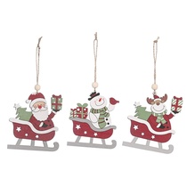 ins Christmas decorations Nordic mall window Christmas tree hangings Snowman Old elk bell hangings hanging ornaments
