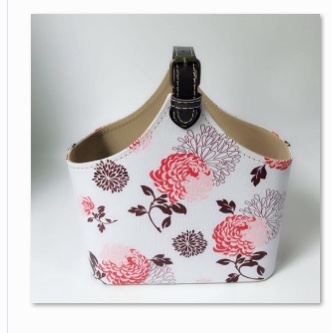 Printed basket handbag Fashion storage basket thumbnail