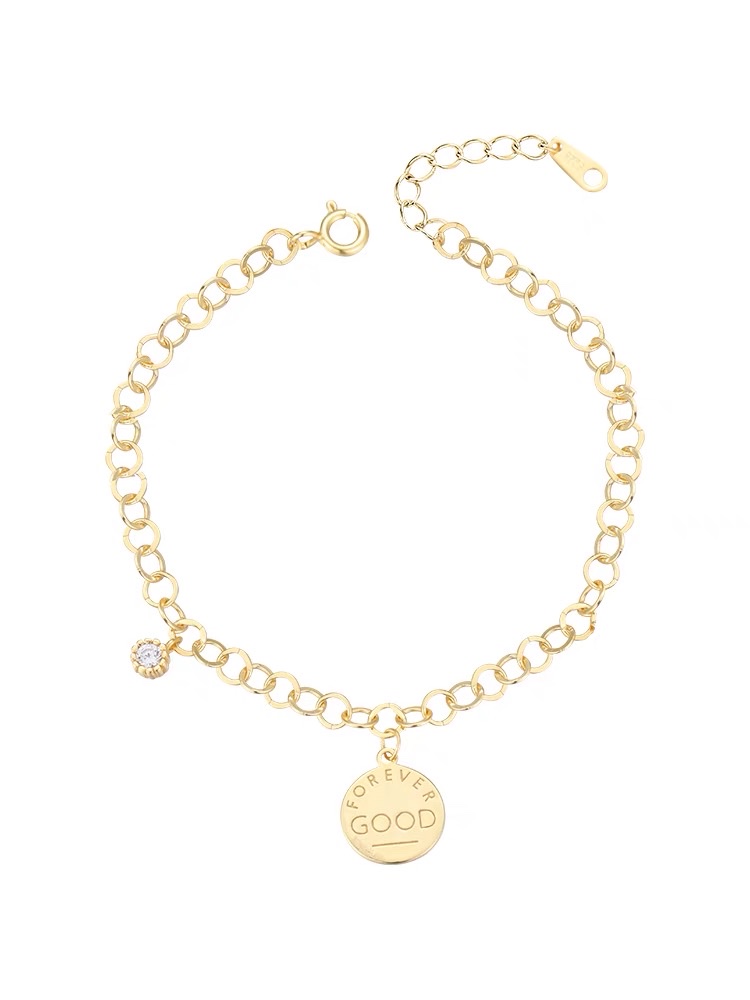 Round brand bracelet, a niche design, is simple and elegant for girls Application Scenario