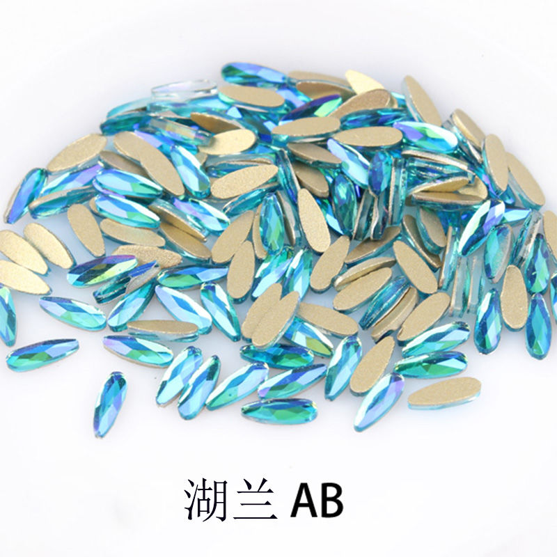 Nail art accessories: Irregular-shaped diamond flat-bottom mixed set, popular online bestseller AB color champagne color super sparkling water diamond Japanese nail art accessory 870 detail image 5