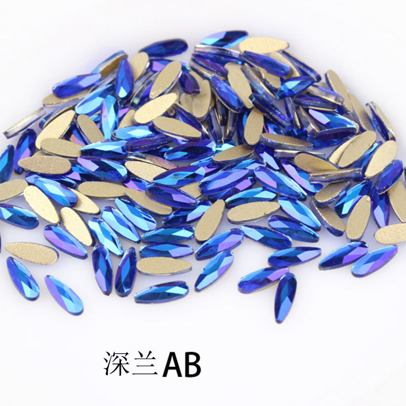 Nail art accessories: Irregular-shaped diamond flat-bottom mixed set, popular online bestseller AB color champagne color super sparkling water diamond Japanese nail art accessory 870 Item Picture