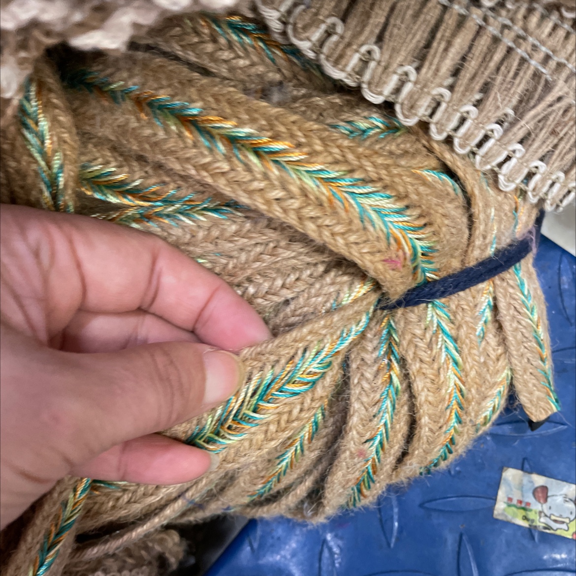 黄麻带麻绳织带2.3宽度麻织带麻绳织带手提绳带捆绑带