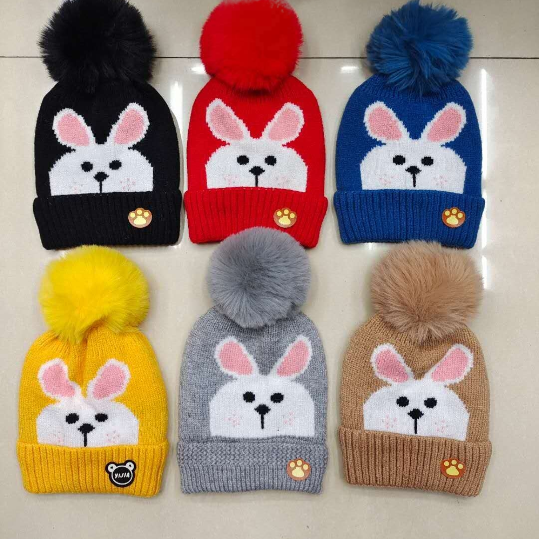Classic Fashion Blast Wool Knit Warm Hat Rabbit Children's Hat